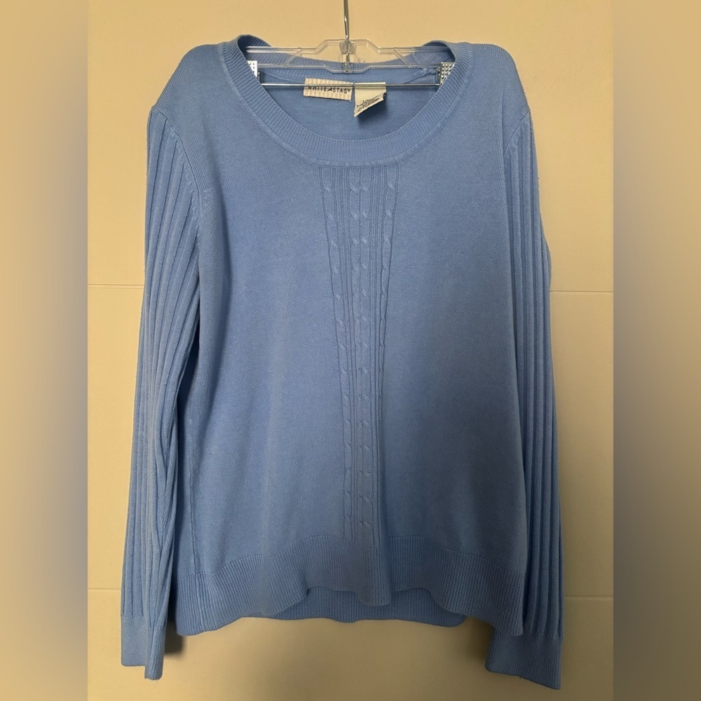 White Stag Sky Blue Knit Top